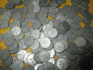 ★5銭アルミ貨《200枚》　昭和15、16、17年　　普通品＋－