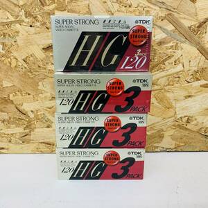 未開封品　ビデオテープ　VHS　TDK　HG 120分　SUPER STRONG T-120SSHGN 3PACK×4セット　※2400010367373