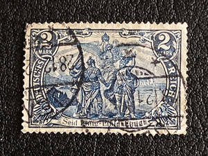 【外国切手】ドイツ　1902年　ゲルマニア・シリーズ「ドイツの団結」　消印有♪