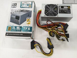 0602u1910　玄人志向 80Plus Gold 300W TFX電源 KRPW-TX300W/90+　※同梱不可