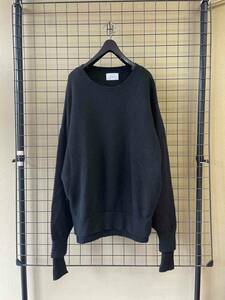 【stein/シュタイン】OVERSIZED DOUBLE KNIT LS BLACK sizeM オーバーサイズ ダブル ニット ロングスリーブ ブラック ウール アンゴラ