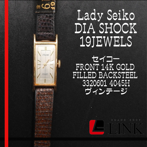 【正規品】不動品 セイコー SEIKO Lady Seiko 手巻き DIA SHOCK19JEWELS ヴィンテージ　レディース　現状