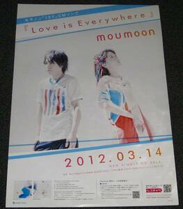○ moumoon ムームーン [Love is Everywhere] 告知ポスター