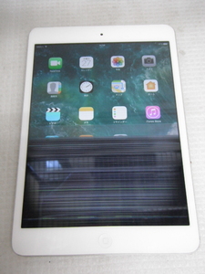 アップル iPad mini2 16GB ME814ZP/A シルバー SIMフリー 液晶不良 ジャンク品 タブレット 定形外郵便全国一律390円 D2-a