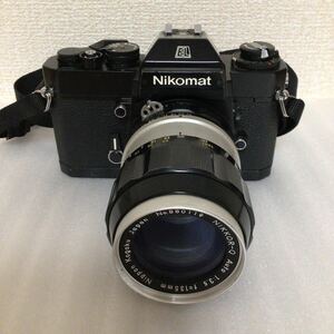 【61】★現状品★カメラ ニコン Nikon Nikomat EL フィルムカメラ レンズ NIKKOR-Q Auto 1:3.5 135mm NIKON 