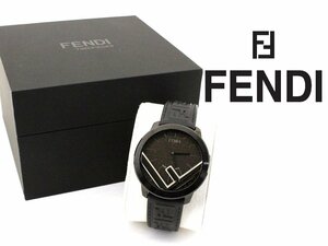 22万新品◆FENDI フェンディメンズ『RUN A WAY』FFモノグラム スイス製ウォッチ腕時計 1円
