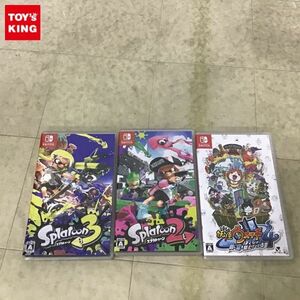 1円〜 Nintendo Switch ソフト 妖怪ウォッチ4 ぼくらは同じ空を見上げている、スプラトゥーン2、スプラトゥーン3