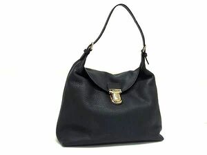 1円 ■美品■ kate spade ケイトスペード レザー ハンドバッグ ショルダー 肩掛けかばん レディース ネイビー系 AW8535