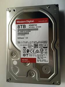 WD80EFAX 3.5インチ 8TB SATA WD80EFAX WD NAS Hard Drive 使用時間35123H