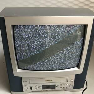 ◎ヤYS1536★中古品　現状品　東芝テレビデオ J-14VF1　ビデオ内蔵型テレビ　アナログ　ブラウン管テレビ　レトロ家電　ECM