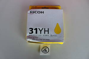 26 リコー RICOH GC31YH [IPSiO GX eシリーズ用インクカートリッジ イエロー Lサイズ]　未開封 箱痛み品