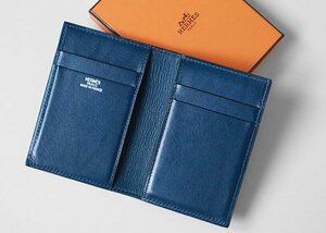 HERMES ◆ユークリッド カードケース ネイビー (箱入り) 名刺入れ エルメス ◆C1