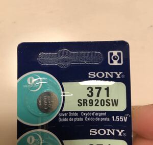 時計用 酸化銀電池 SONY SR920SW（No.371) 電池ソニー腕時計高品質 ボタン電池送料安