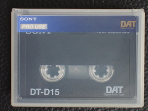 デジタル音声記録用磁気テープ SONY ソニー PRO USE プロユース DAT ダット ディー・エー・ティー Digital Audio Tape DT-15 管理No.13235