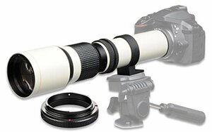 【中古】 500mm f/8 手動望遠レンズ Nikon D90 D500 D3000 D3100 D3200 D330