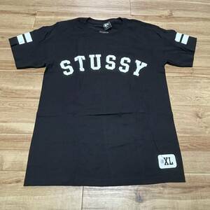 S 新品 Stussy ステューシー AUTHENTIC オーセンティック 半袖 Tシャツ 黒 ベースボールシャツ USA正規品 ストリート ラグナ 綿100% (18)