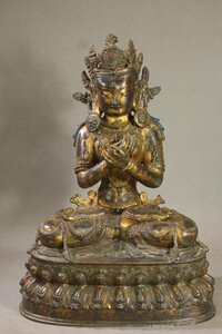 中国文物 古銅 収集家の放出品 佛像 古佛 明代 金剛薩捶佛