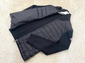 正規品 極美品 MONCLER モンクレール ダウン ニット メンズ L ブラック