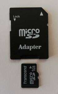 マイクロ　micro　SDカード　変換アダプター付き　1GB