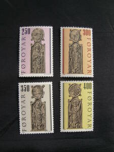 フェロー諸島　切手4種完　未使用　　同梱可