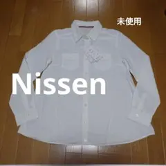 確認用☆Nissen 未使用 レディース ホワイト 長袖 シャツ