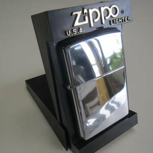 未使用　ZIPPO　ライター　無地　鏡面加工シルバー　９０’ｓデッドストック