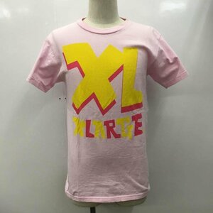 XLARGE S エクストララージ Tシャツ 半袖 無地 ロゴ T Shirt 桃 / ピンク / X 黄 / イエロー / 10022522