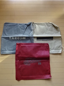 極美品【T A R COMMUNICATIONS】TARLAB. ショップバッグ 3点セット その1 (ティーエーアール,TARCOM,TBR,SUBMERGE,サブマージ)