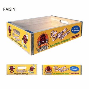 RAISINS　ウッドケースWOODEN CRATE ウッドクレート ガレージ アメリカン雑貨