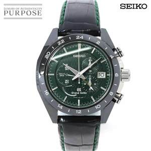 グランドセイコー GRAND SEIKO ブラックセラミックス SBGC017 クロノグラフ デイト 9R96 0AC0 GMT 自動巻き Black Ceramics 90186784