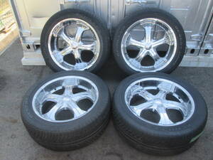 サバーバン ZINIK アルミホイール 22インチ 22X9.5J 127 5穴 ジニック ACHILLES タイヤ 305/45R22 4本セット C1500 タホ ブレイザー K1500