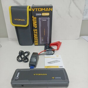 y042608f VTOMAN ジャンプスターター エンジンスターター 12V専用 V2500(訳あり品)格安