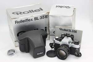 【返品保証】 【元箱付き】 ローライ Rolleiflex SL35 E シルバー / Planar 50mm F1.4 HFT ボディ レンズセット s4792