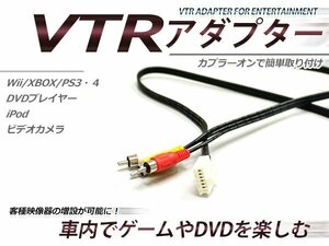 メーカーオプションナビ VTR アダプター カローラ NZE120/121/124/CE121/ZZE122/124 前期 ワイドマルチAVステーション2 CDナビ RCA 変換