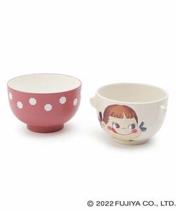 ●不二家ペコちゃん●汁椀茶碗セット(大)●ペコちゃんクレヨンタッチ●新品未使用品●数量3●