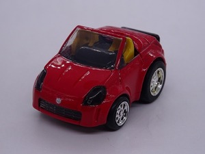 NISSAN FAIRLADY CONVERTIBLE(Z33) RED ちびっこチョロQ No.23 黒目 未使用 タカラ