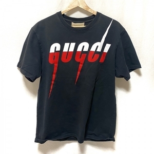 グッチ GUCCI 半袖Tシャツ サイズS 565806 - 黒×レッド×白 レディース トップス