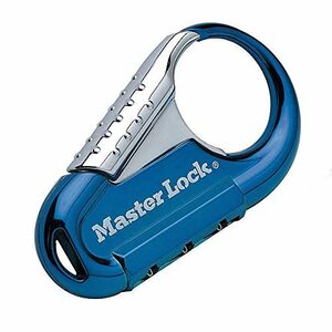 Master Lock (マスターロック) カラビナ型ナンバー可変式ロック 3桁 1547JADBLU ブルー