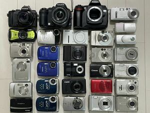 ジャンク扱い　デジタルカメラ　デジカメ　まとめ　大量　Canon　SONY　OLYMPUS　Nikon　FUJIFILM　LUMIX　CASIO等　30台　同梱不可