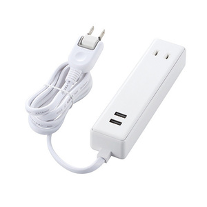 エレコム USBタップ USBメス×2 AC×2 ケーブル1.5m 2.4A ホワイト MOT-U09-2215WH /l