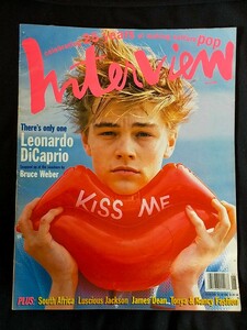 激レア！ Interview Magazine レオナルド・ディカプリオ photo by ブルース・ウェーバー ジョニー・デップ Leonardo Dicaprio Bruce Weber