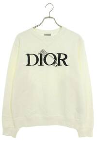 ディオール DIOR 20AW 043J604A0531 サイズ:M DIOR AND JUDY BLAMEロゴ刺繍スウェット 中古 SB01