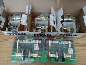 TITAN 　kwikset　BLACK＆DECKDMR　ドアノブ　部品　DIY 　建材　ビンテージ　アンティーク　アメリカ製