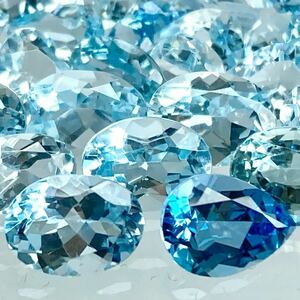 大量!!●天然アクアマリンおまとめ 22.46ct●a ルース 裸石 宝石 ジュエリー jewelry aquamarine ベリル DG5