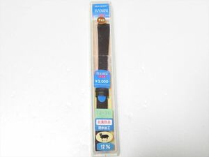 未使用 BAMBI バンビ ベルト 12mm カーフ チョコ レザー 革 送料140円　124