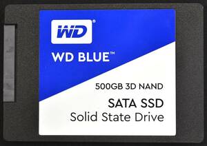 1円スタート Western Digital WD Blue 3D WDS500G2B0A (500GB) SATA SSD 2.5