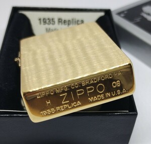 新品 ZIPPO 1935レプリカ ソリッドブラス 真鍮製 2008年 復刻初期年度