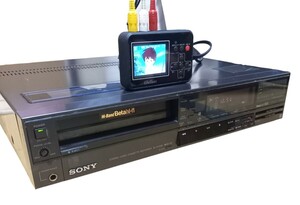 動作品 SONY ソニーBetamax ハイバンドベータ BETA Hi-Fi ベータビデオデッキ SL-HF505 オーディオ機器
