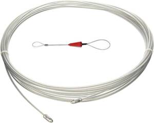 Kimlonton通線 ワイヤー 配線ワイヤー ロッド径 3mm 長さ12m 通線 入線 呼線工具 ケーブル牽引具セット CD管・