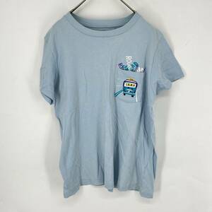 L UNIQLO Tシャツ 水色 半袖 リユース ultralto ts1775